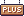 A wooden sign that reads Plus